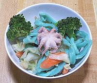 Blue noodles are the natural habitat of baby octopi.
