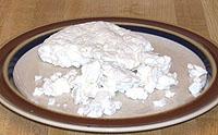 Cottage cheese minus the goo